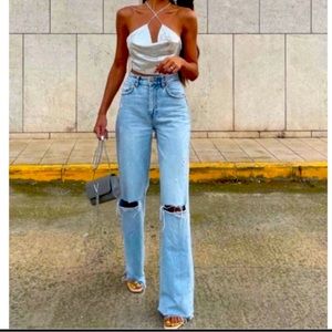 Zara vlogger top choice jeans